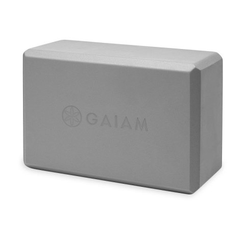Kostka do jogi z pianki GAIAM szara 61350 Kostka do jogi z pianki GAIAM szara 61350
