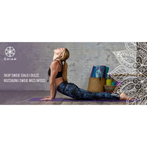 Mata do jogi Gaiam "SUNDIAL LAYERS" 6mm 62432 Mata do jogi Gaiam "SUNDIAL LAYERS" 6mm 62432