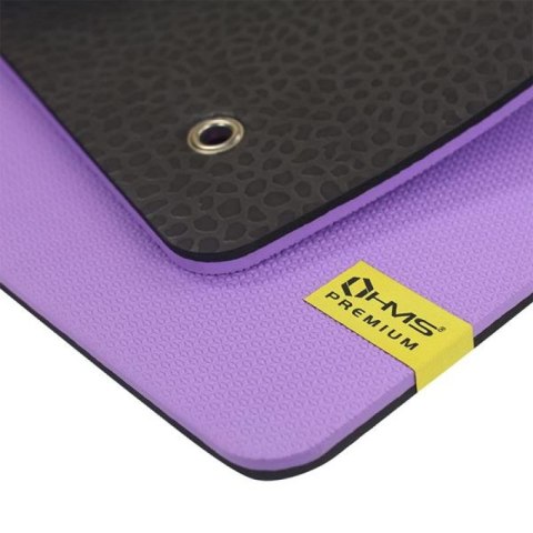Mata fitness klubowa z otworami HMS Premium MFK01 Violet Black Mata fitness klubowa z otworami HMS Premium MFK01 Violet Black
