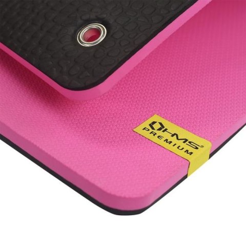 Mata fitness klubowa z otworami HMS Premium MFK02 Pink-Black Mata fitness klubowa z otworami HMS Premium MFK02 Pink-Black