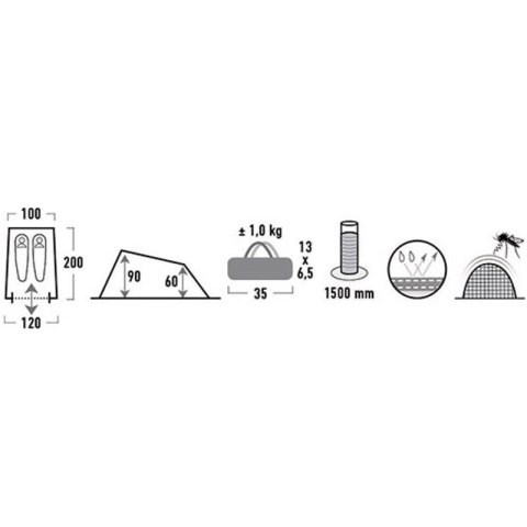 Namiot High Peak Minilite 2os 10157 Namiot High Peak Minilite 2os 10157